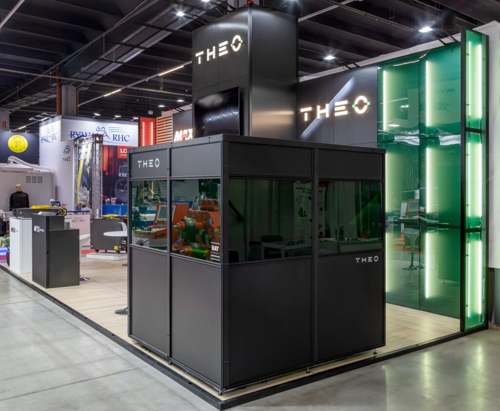 Zabudowa targowa marki Maxphotonics w stylu nowoczesnym