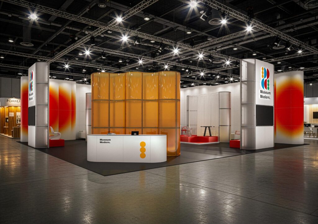 Lead-Magneten am Messestand