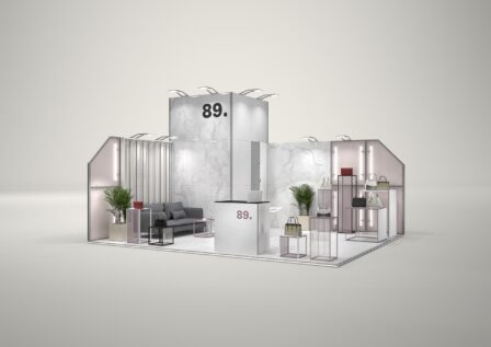 Stoisko targowe narożne 6x5m (30m²) – funkcjonalne stoisko narożne